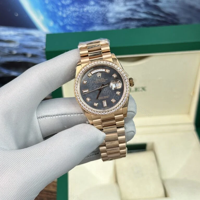 Day-Date 40mm Super Clone Purple Mother of Pearl Dial — view 1