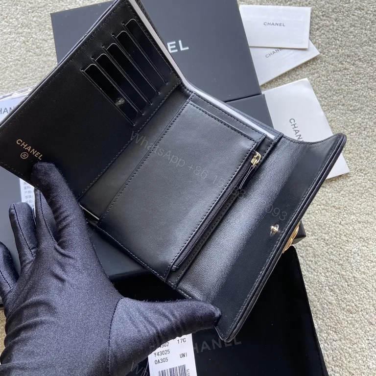 View 9 of Chanel Quilted Lambskin Wallet - Compact Luxury Everyday