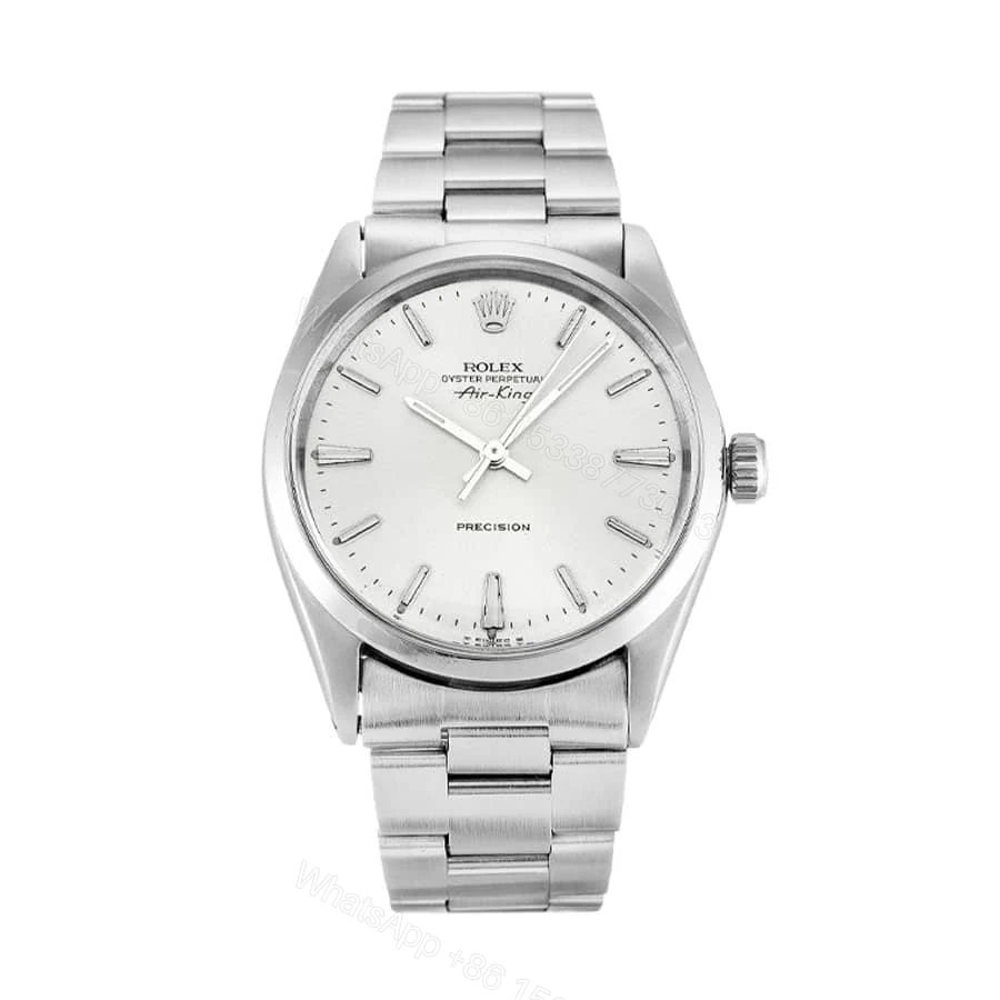 Rolex Air-King 5500 Super Clone : 34mm Black Dial Smooth Bezel — view 1