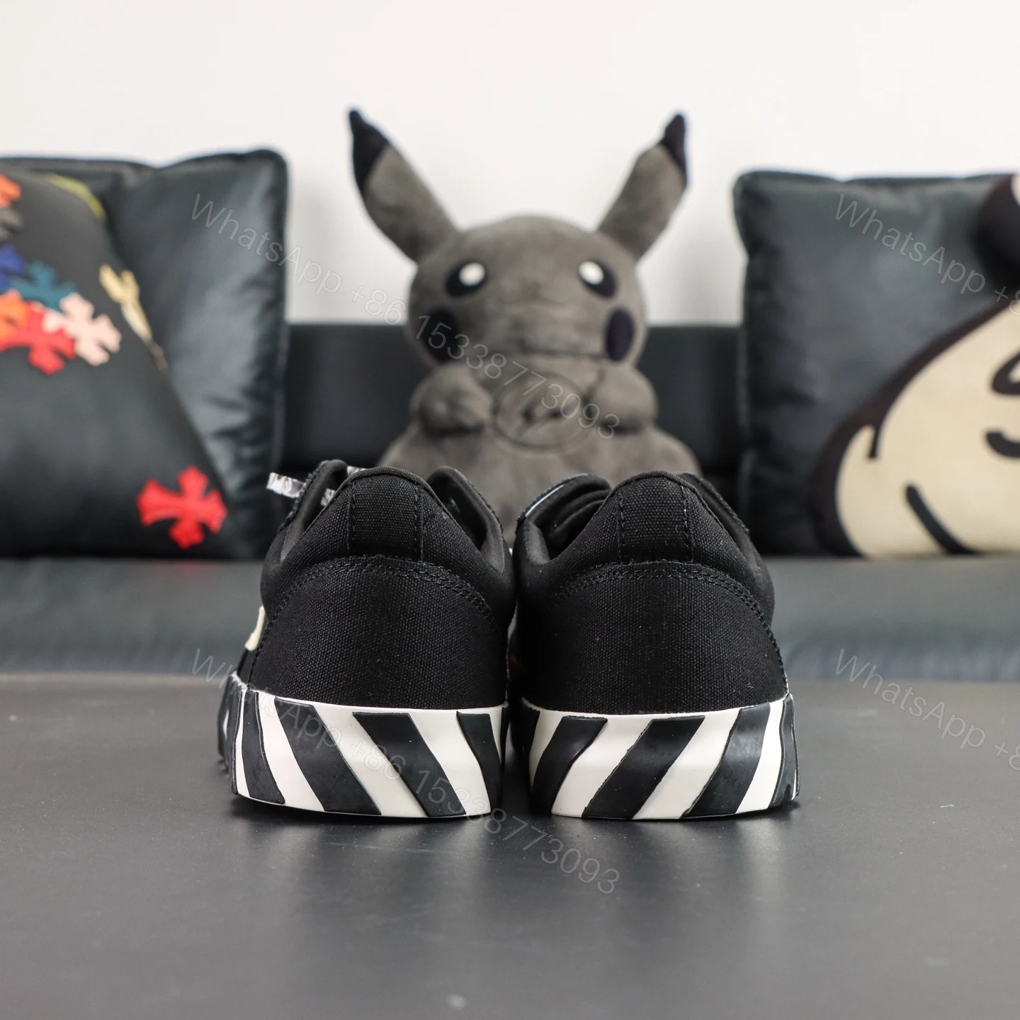 View 6 of Off White Low Vulcanised Black White Reps