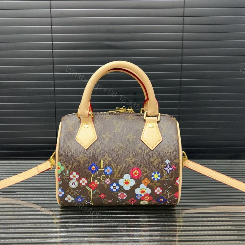 View 2 of Louis Vuitton X Takashi Murakami Speedy Bandoulière Brown 20Cm