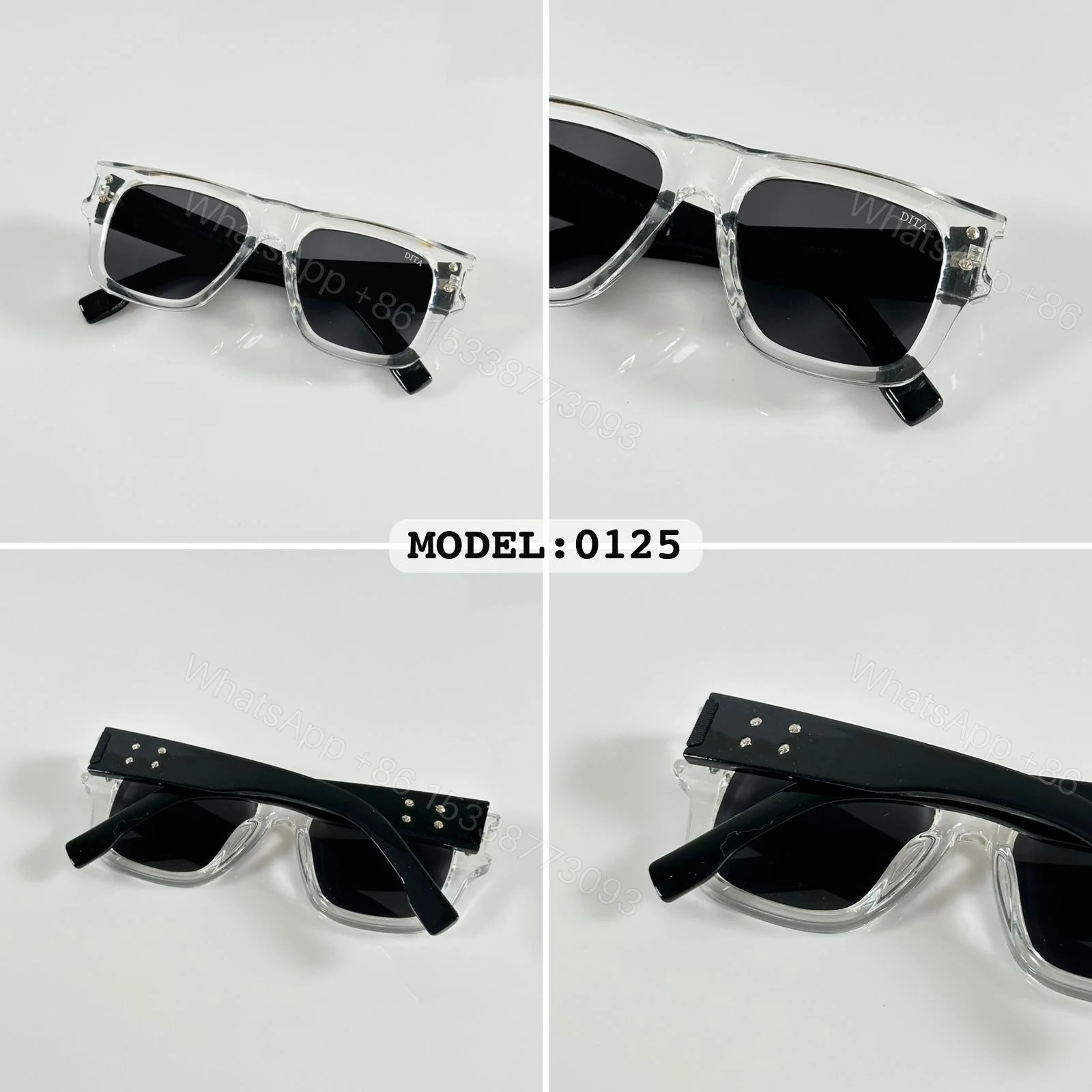 View 4 of FIRST COPY DITA 0125 WATER BLACK SUNGLASSES