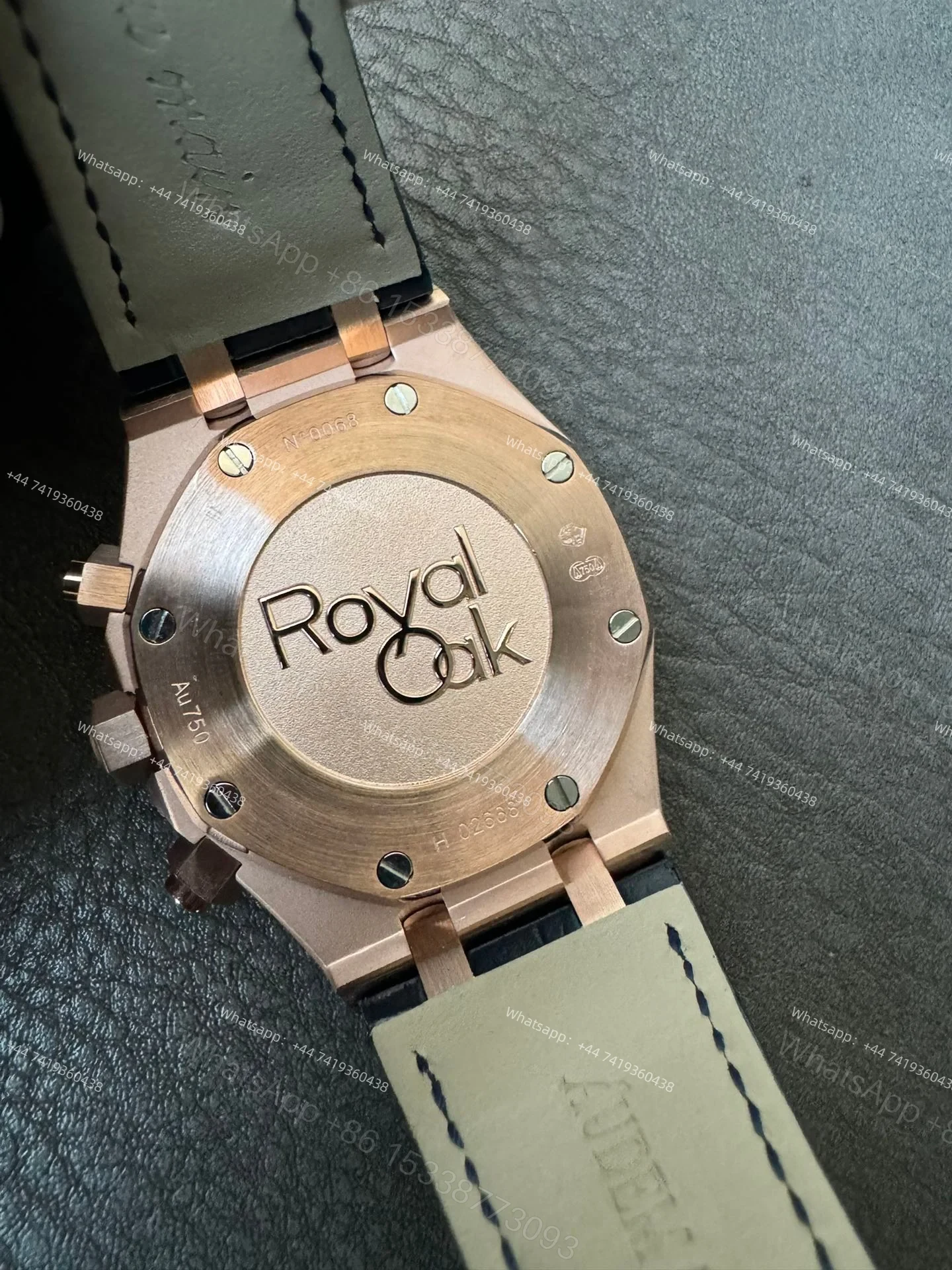 View 10 of Audemars Piguet Super Clone Royal Oak Rose Gold Blue Dial 26331OR Chronograph