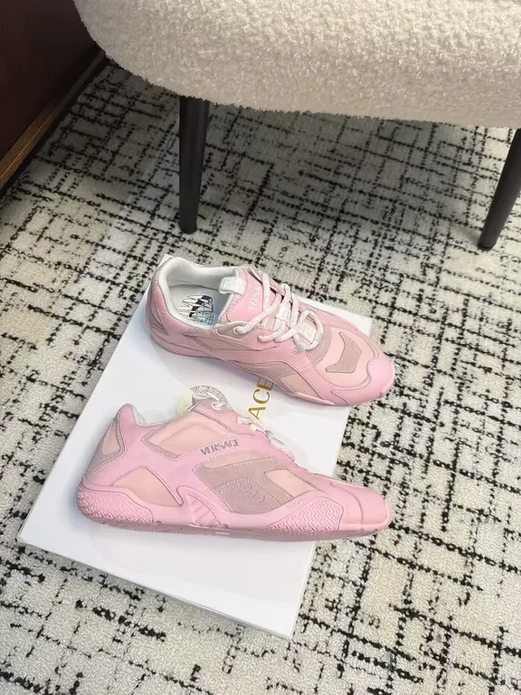 View 8 of Playful Pink Luxe: Versace-Inspired High-Top Sneakers