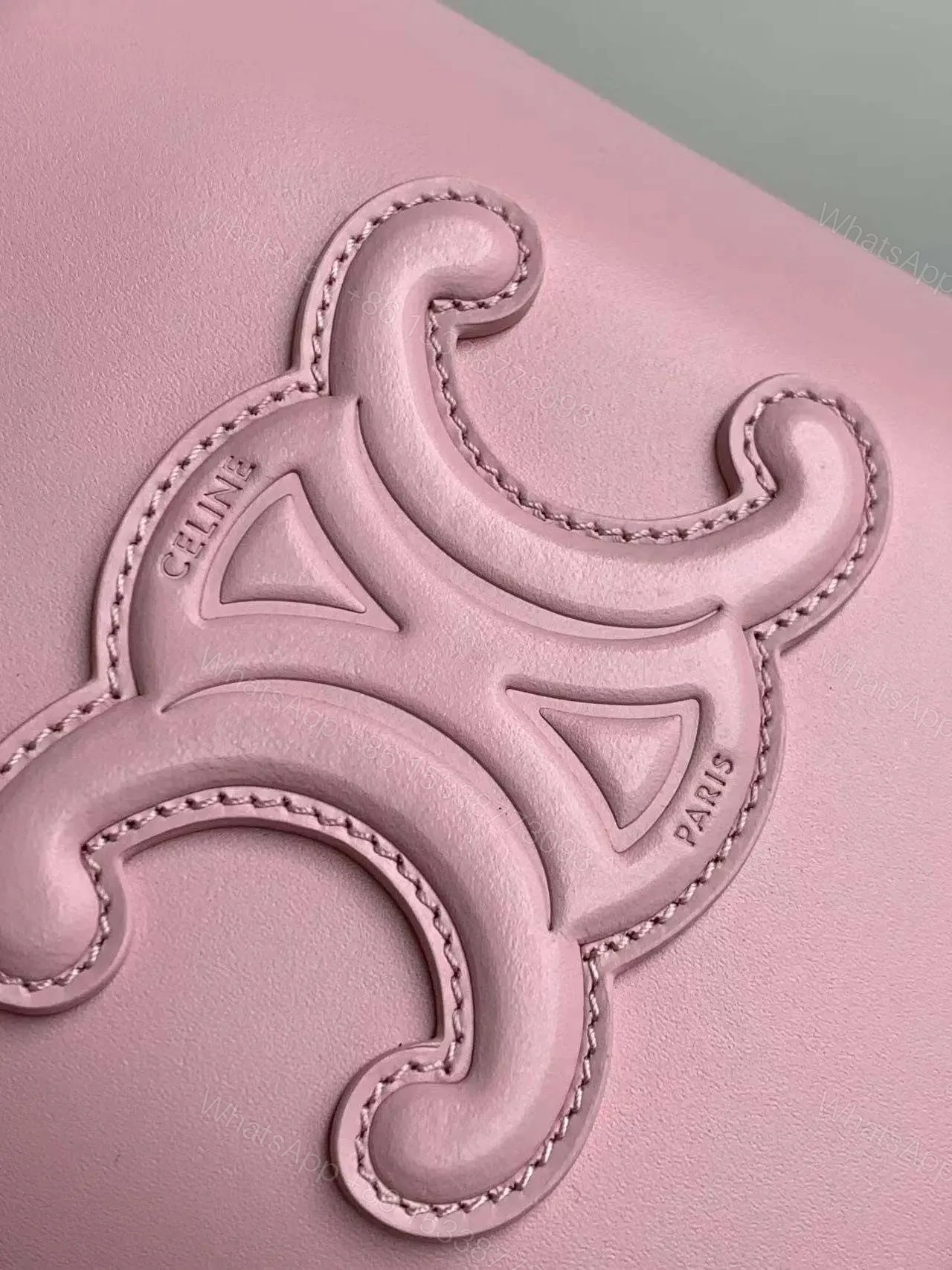 View 4 of Celine Small Bucket Cuir Triomphe Mini Pink Bag 19.5x16x7cm