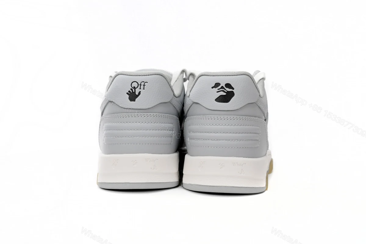 View 3 of OFF-WHITE Out Of Office "OOO" Low Tops Grey White OMIA189 C99LEA00 40901