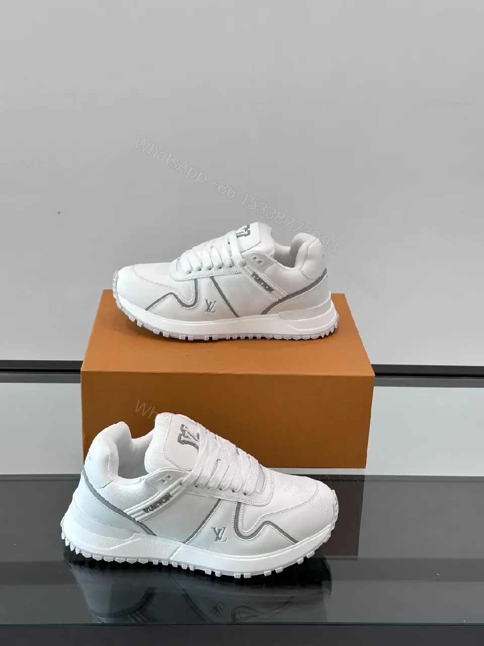 View 7 of White Leather Luxe Sneaker | Premium Comfort, Subtle Logo, All-Day Wear