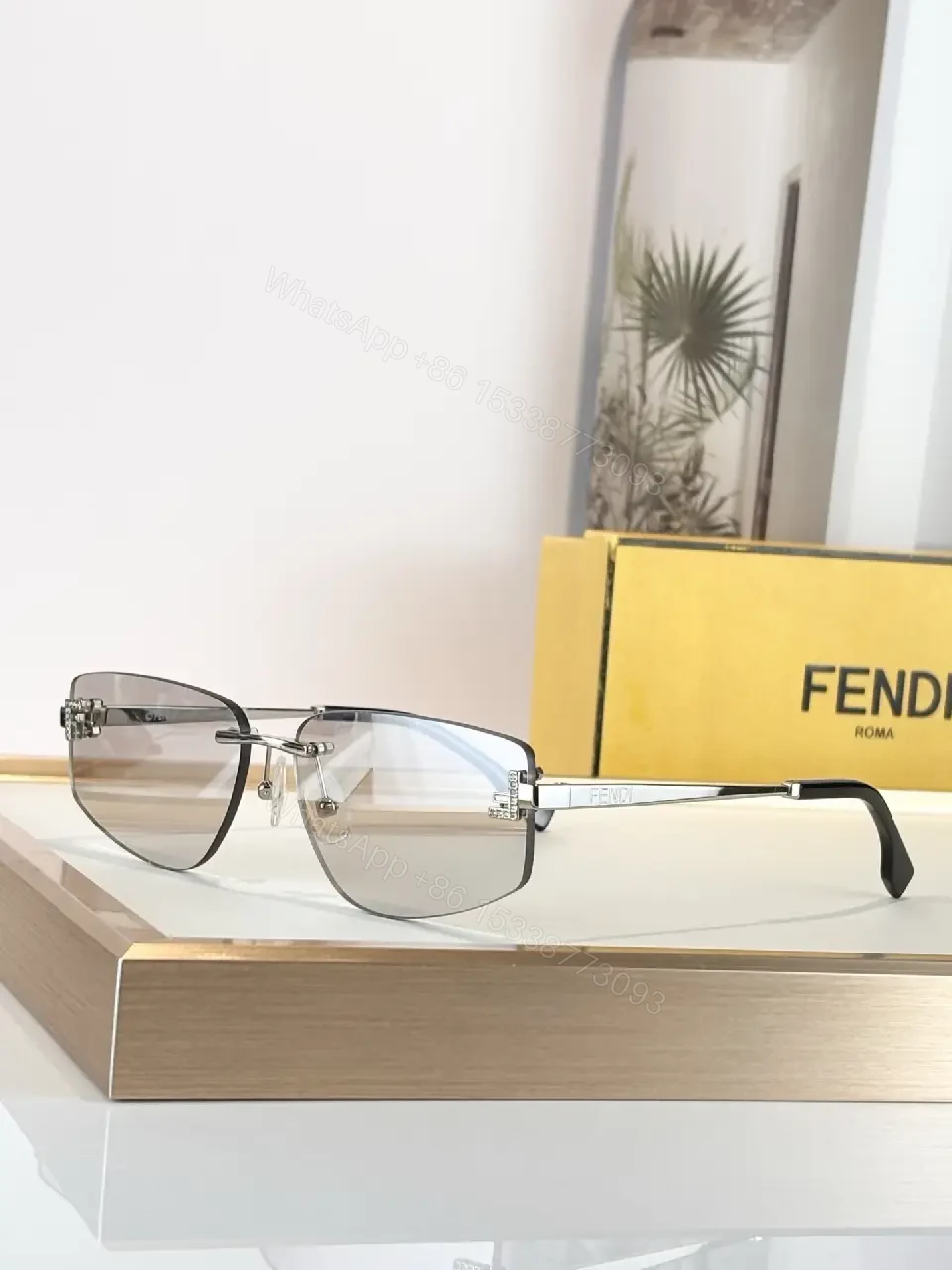 View 10 of Bold Minimalist Square Sunglasses, Polarized UV400, Metal Frame