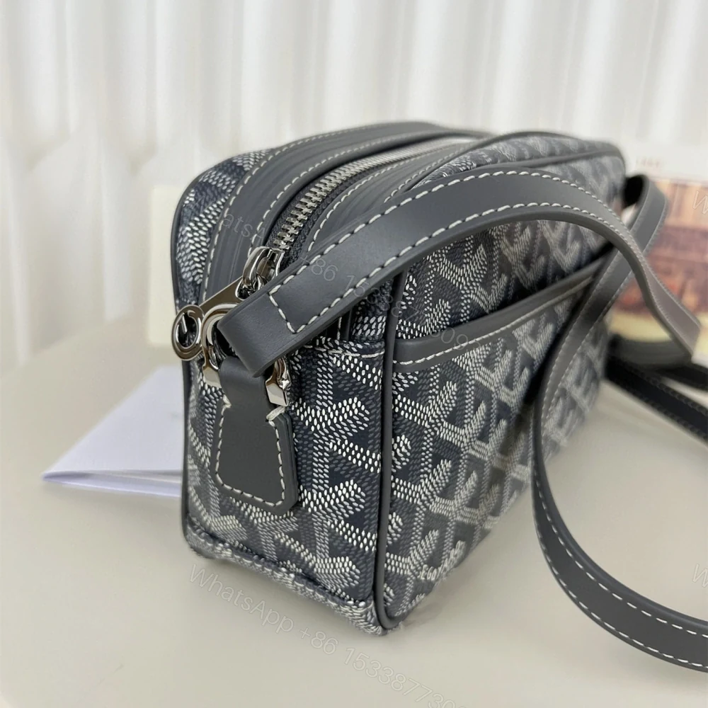 View 7 of 高仿Goyard*CAPVEP2相機郵差包灰色小號免檢版