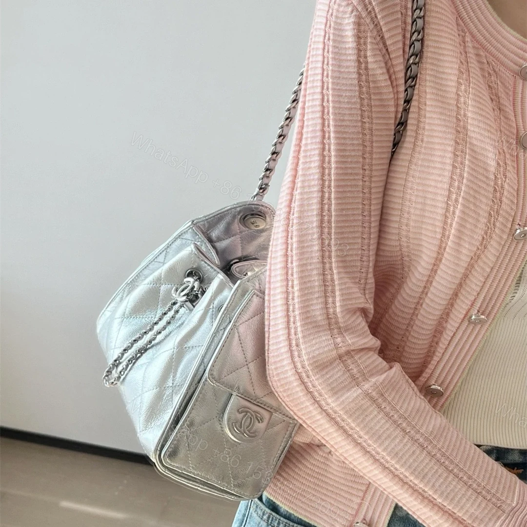 View 22 of 高仿Chanel*26C/25Bag系列AS5631小牛皮手袋Mini銀色免檢版