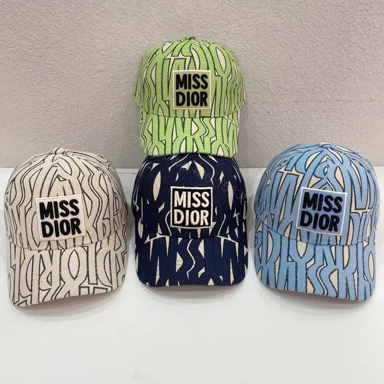 View 5 of Miss Dior Knit Bucket Hat & Cap Set - Patterned Luxury