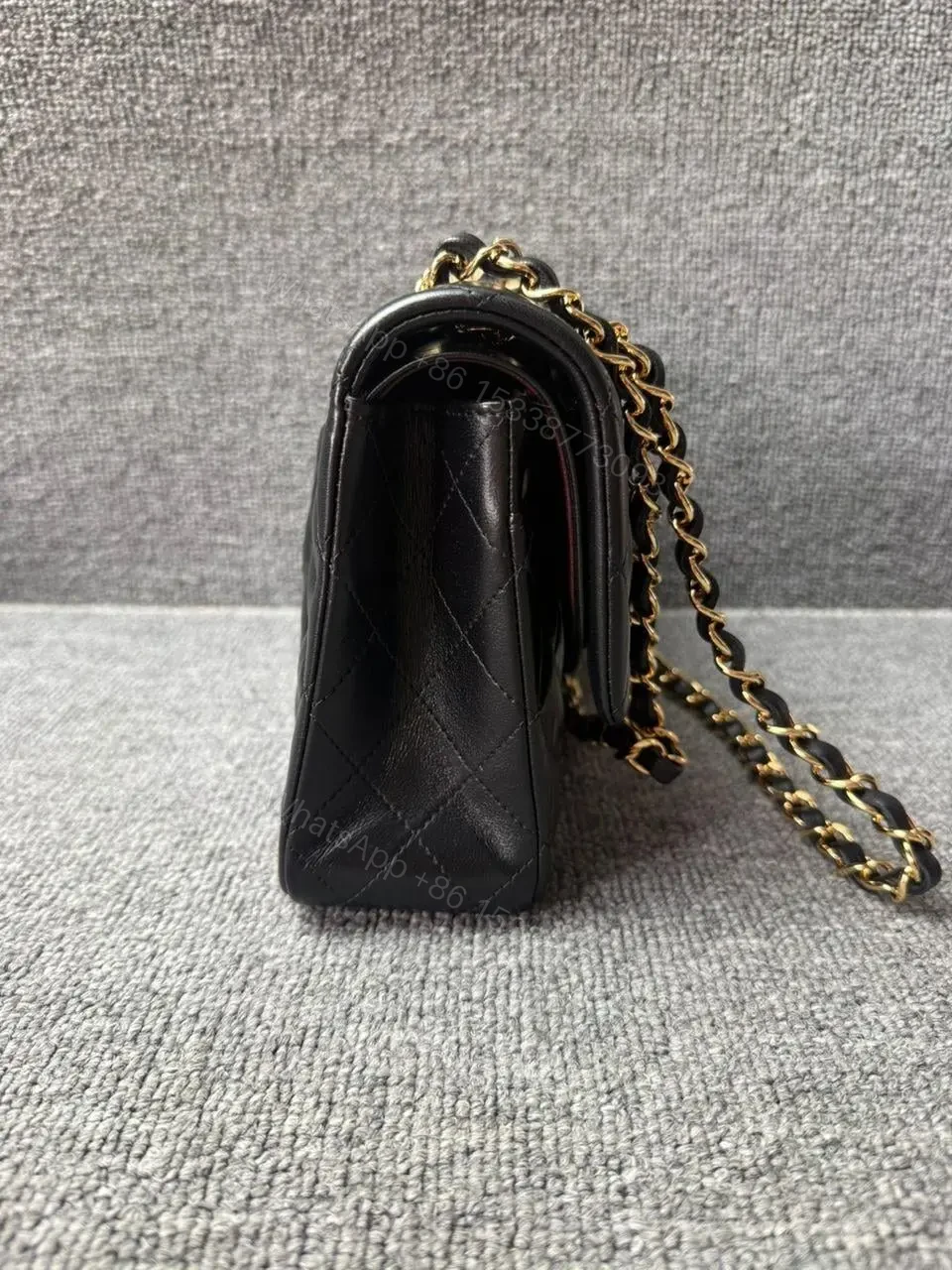 View 4 of Chanel Classic Flap bag Lambskin Black Gold Hardware