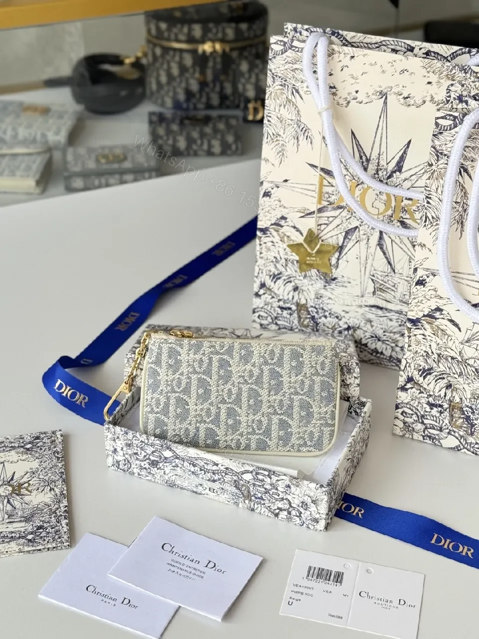 Chic Monogram Wallet Set in Couture-Inspired Style — view 1