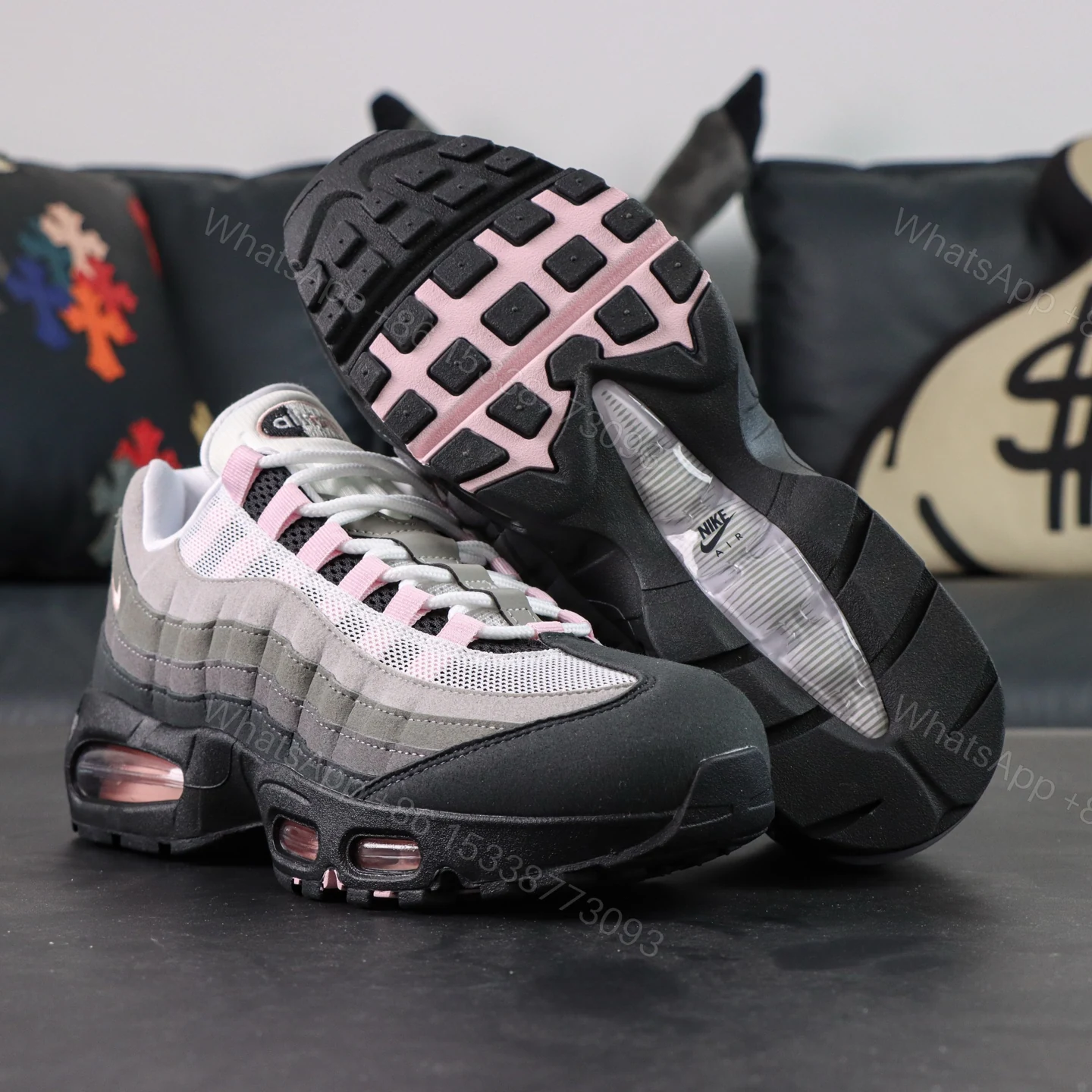 View 3 of Air Max 95 OG Grey Pink