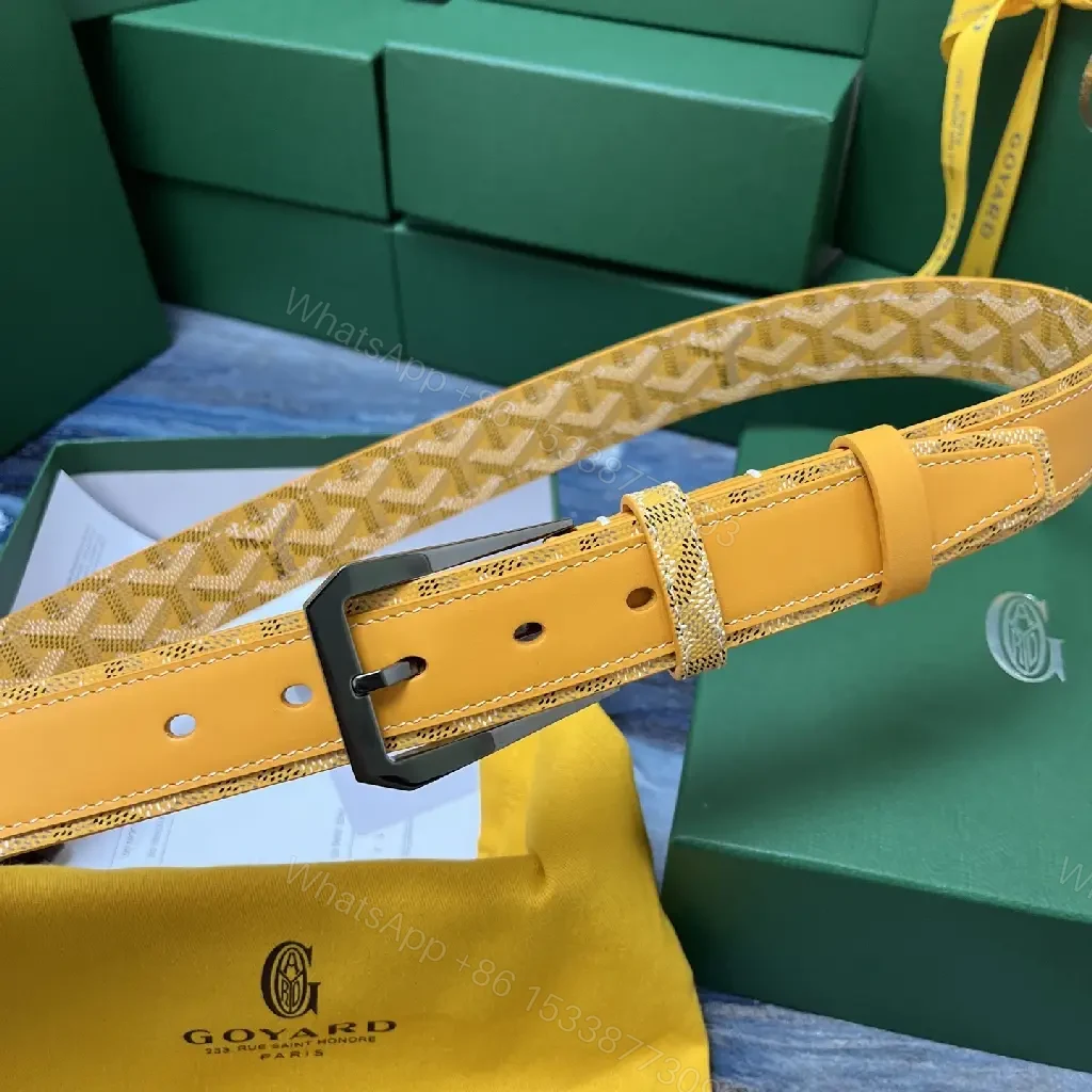 View 8 of Bold Goyard-Pattern Belt: Subtle Luxury, Everyday Impact