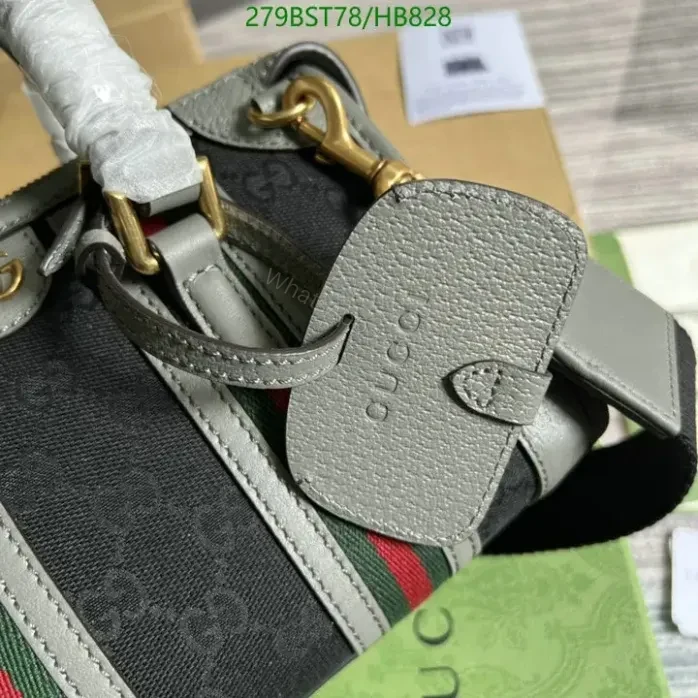 View 9 of Gucci BAULETTO Replica Black Handbag HB8285 – Classic GG Canvas