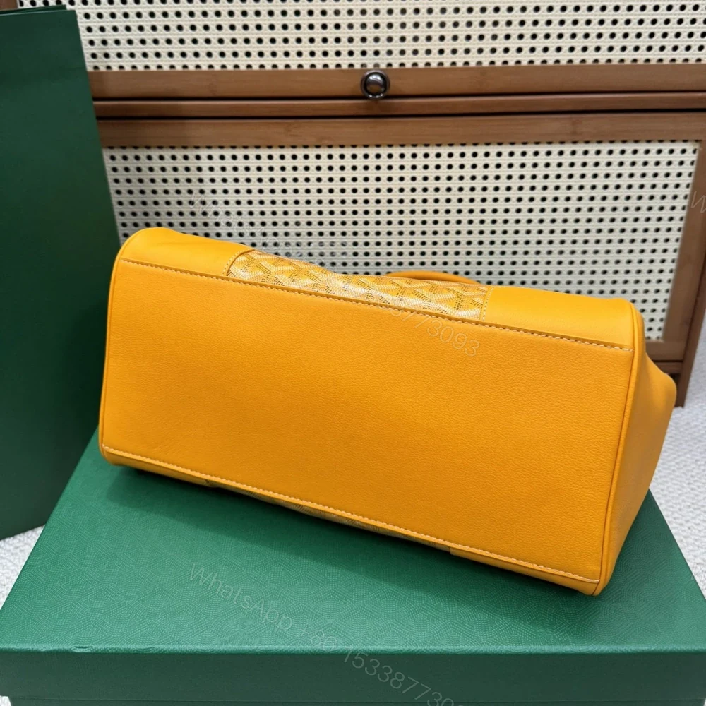 View 5 of 高仿Goyard*SAIGOC5手提托特包雙拼黃色大號免檢版