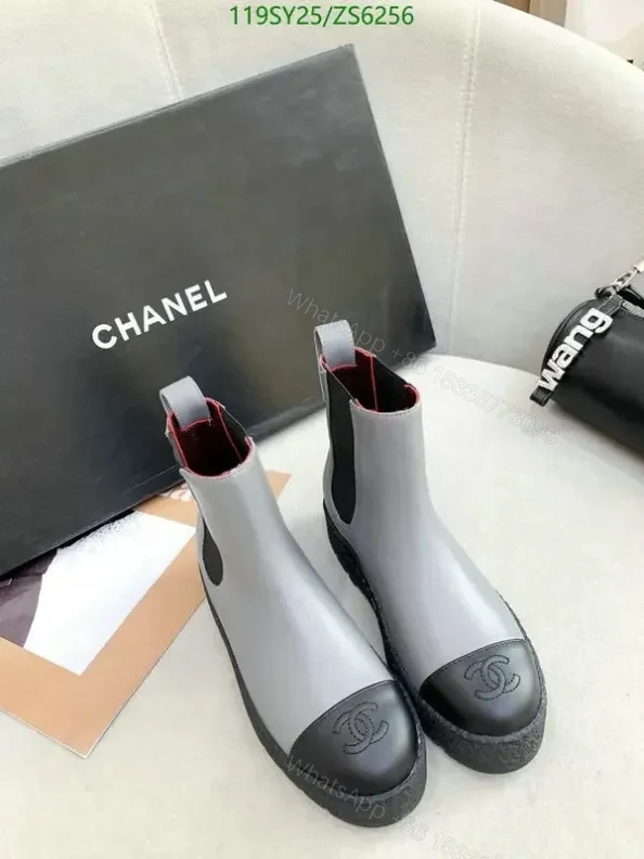 View 13 of Chanel Ankle Boots with Thick Sole VHB255