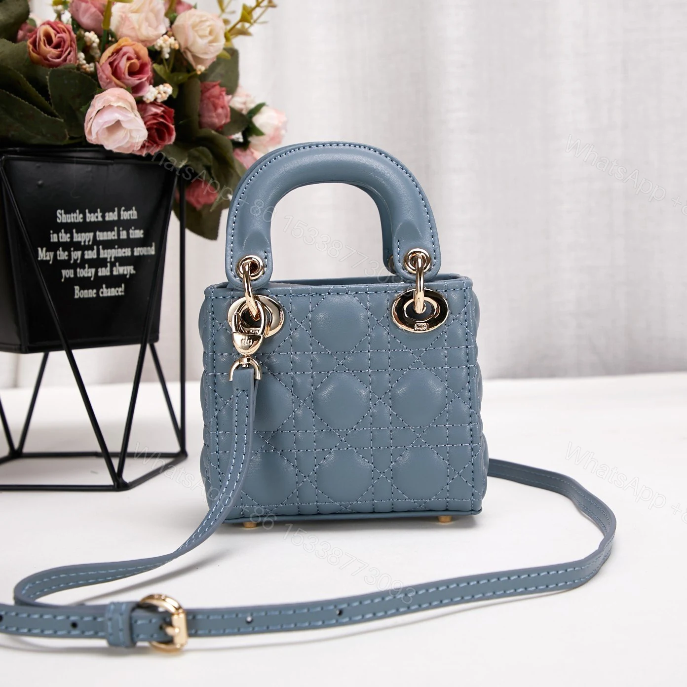 View 6 of Dior Micro Lady Dior Cannage Heart