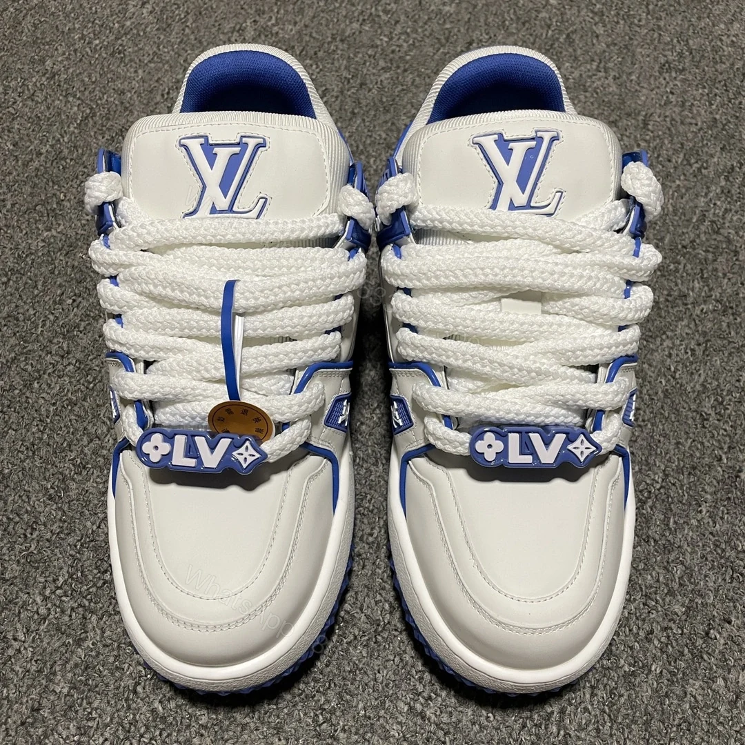 View 10 of 高仿LV*TrainerMaxi系列1ACPQY休閒鞋白藍色純原版本