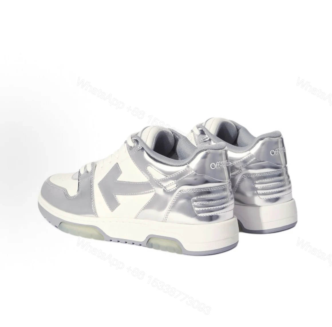 OFF-WHITE Out Of Office 'White Silver' OMIA189F 24LEA00E 0172 — view 2