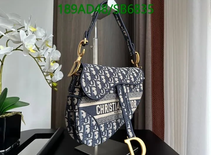 View 6 of Dior Knockoff Saddle Bag 3351- Oblique Canvas