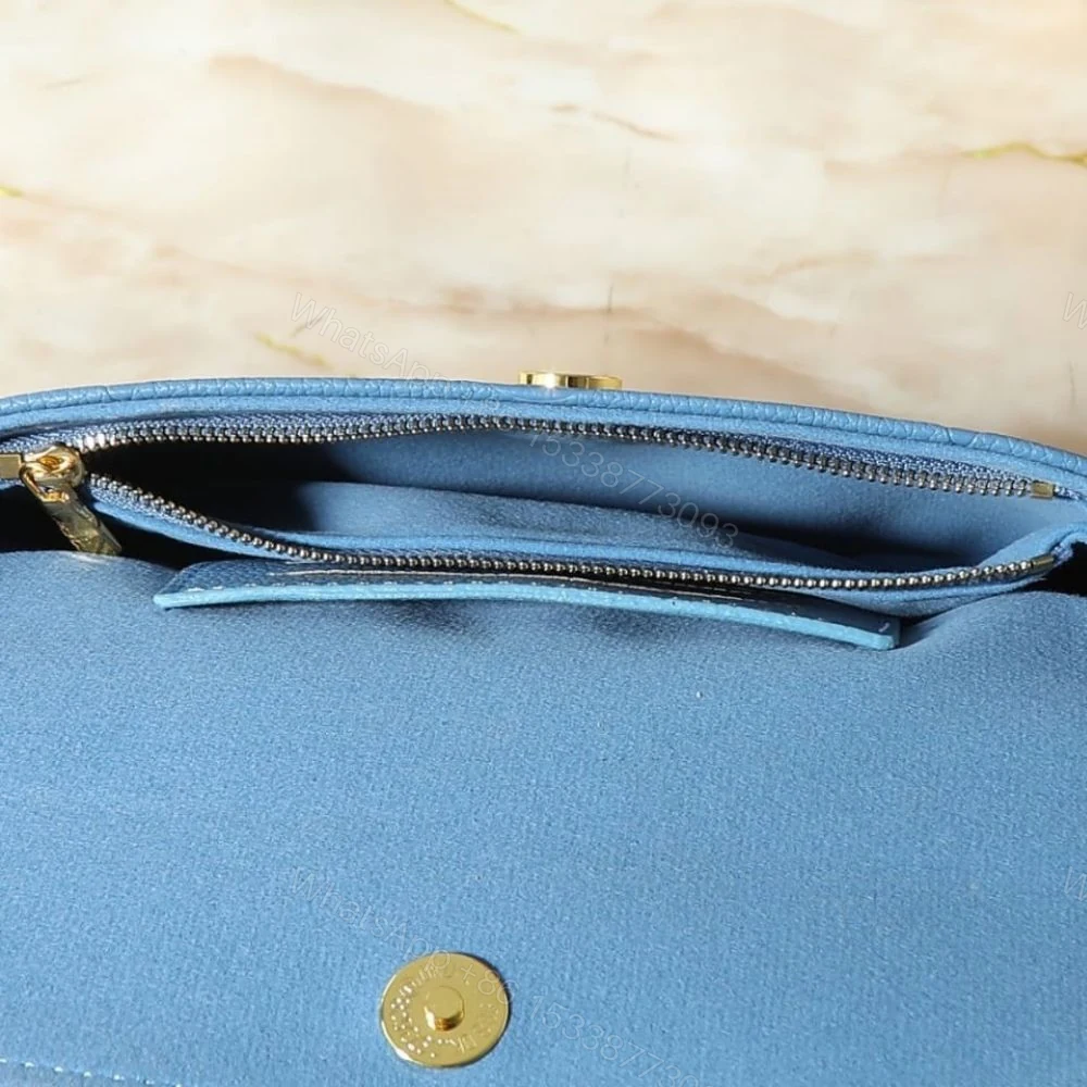 View 6 of Louis Vuitton Wallet On Chain Ivy Monogram Empreinte Blue Jean 23Cm M27755