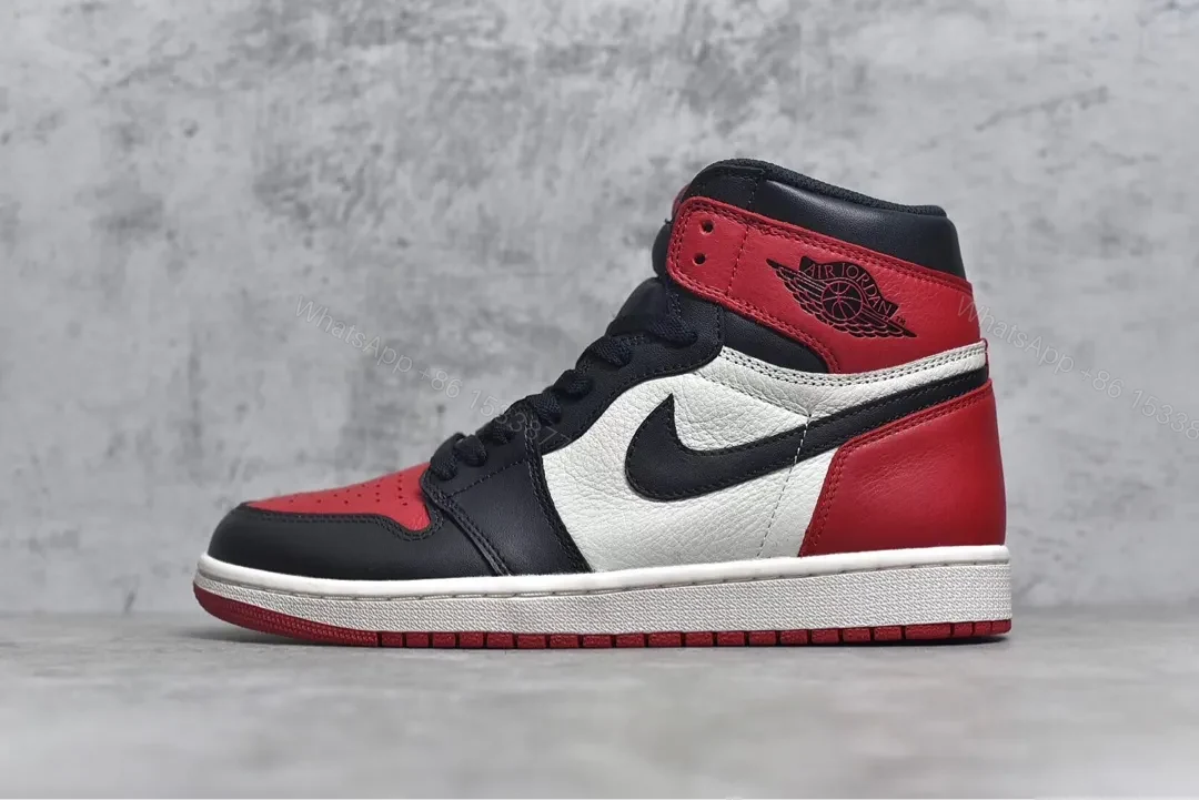 Air Jordan 1 Retro High Bred Toe Reps — view 1