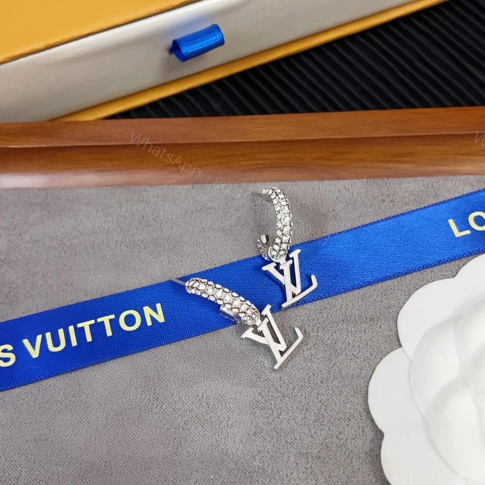 View 4 of LOUIS VUITTON LV ICONIC EARRINGS SILVER M02276