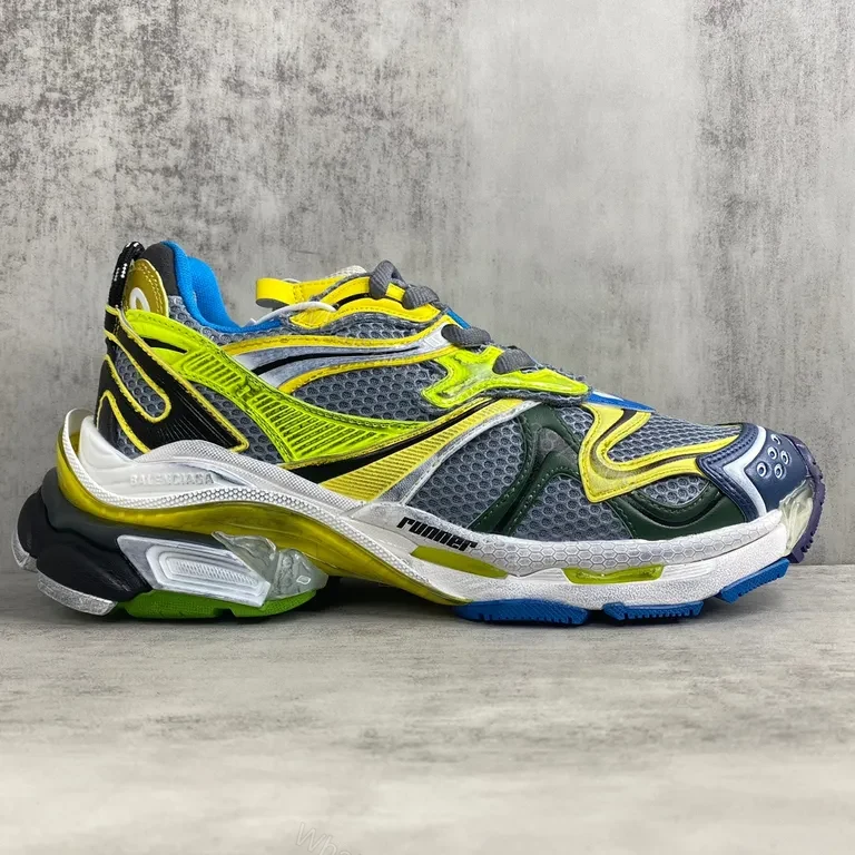 View 5 of Bold Balenciaga-Style Multicolor High-Tops: All-Day Comfort Sneakers