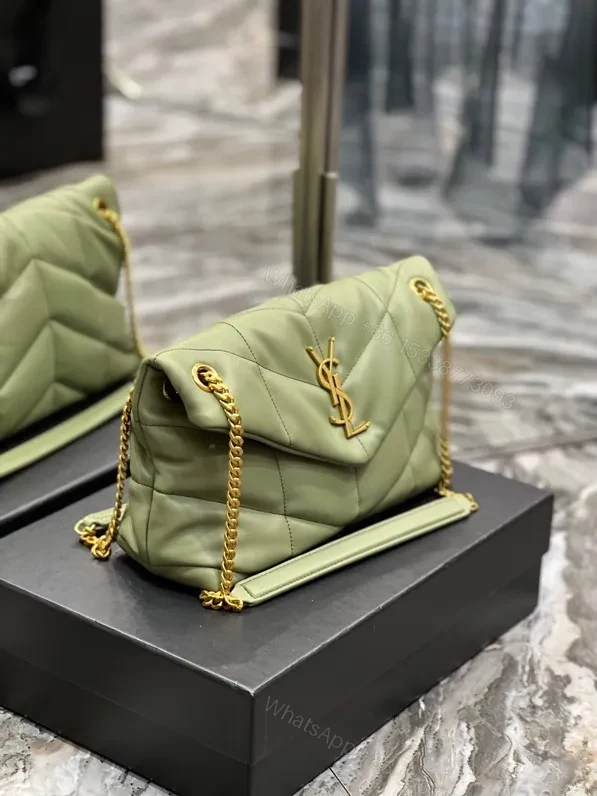 View 5 of Saint Laurent loulou puffer toy quilted leather shoulder bag