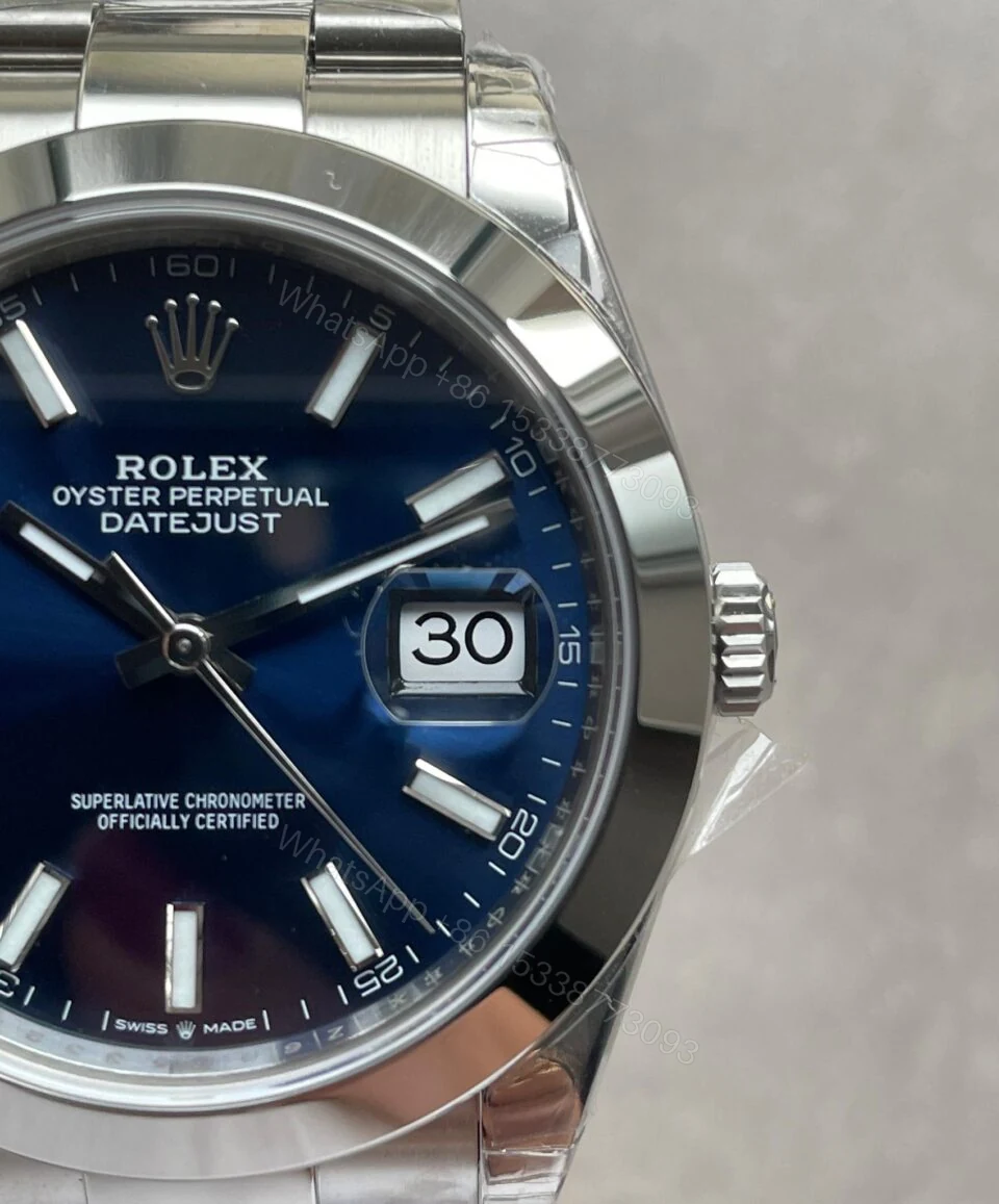 View 9 of VSF Factory 1:1 Rolex DateJust 41 126300 904L SS Best Edition Blue Dial VS3235