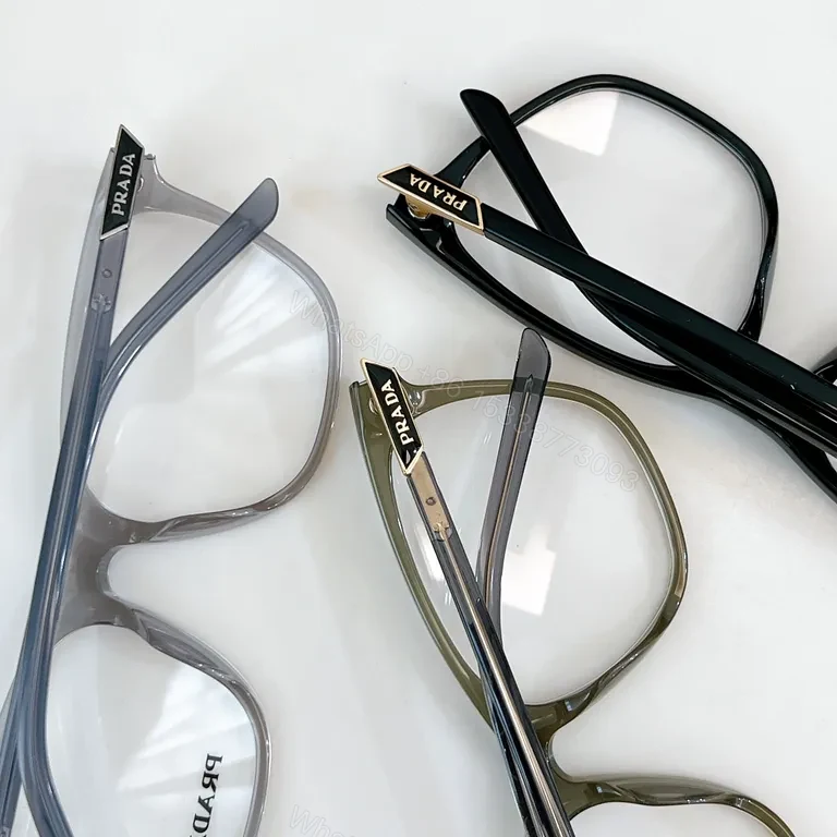 View 8 of Prada Black Acetate Cat-Eye Frames: Modern Luxe Comfort