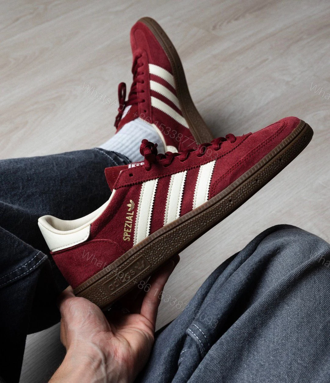 Adidas Originals Handball Spezial Cherry First Copy Shoes — Men's | COD India — view 1