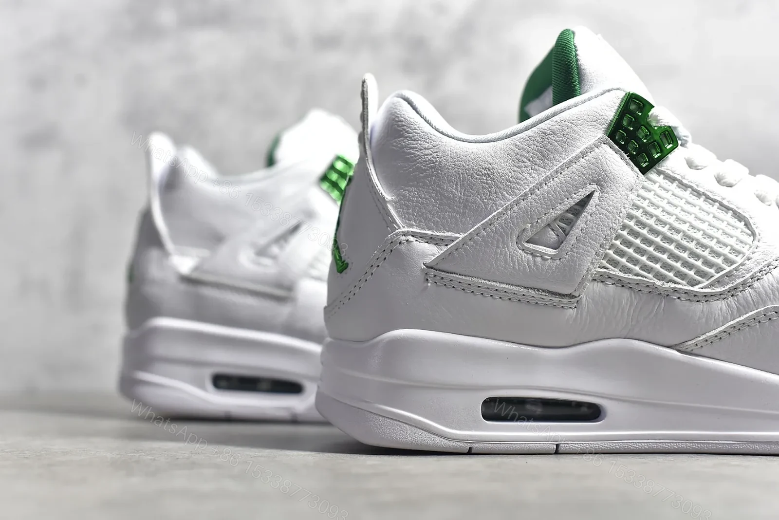 View 6 of Air Jordan 4 Green Metallic Reps