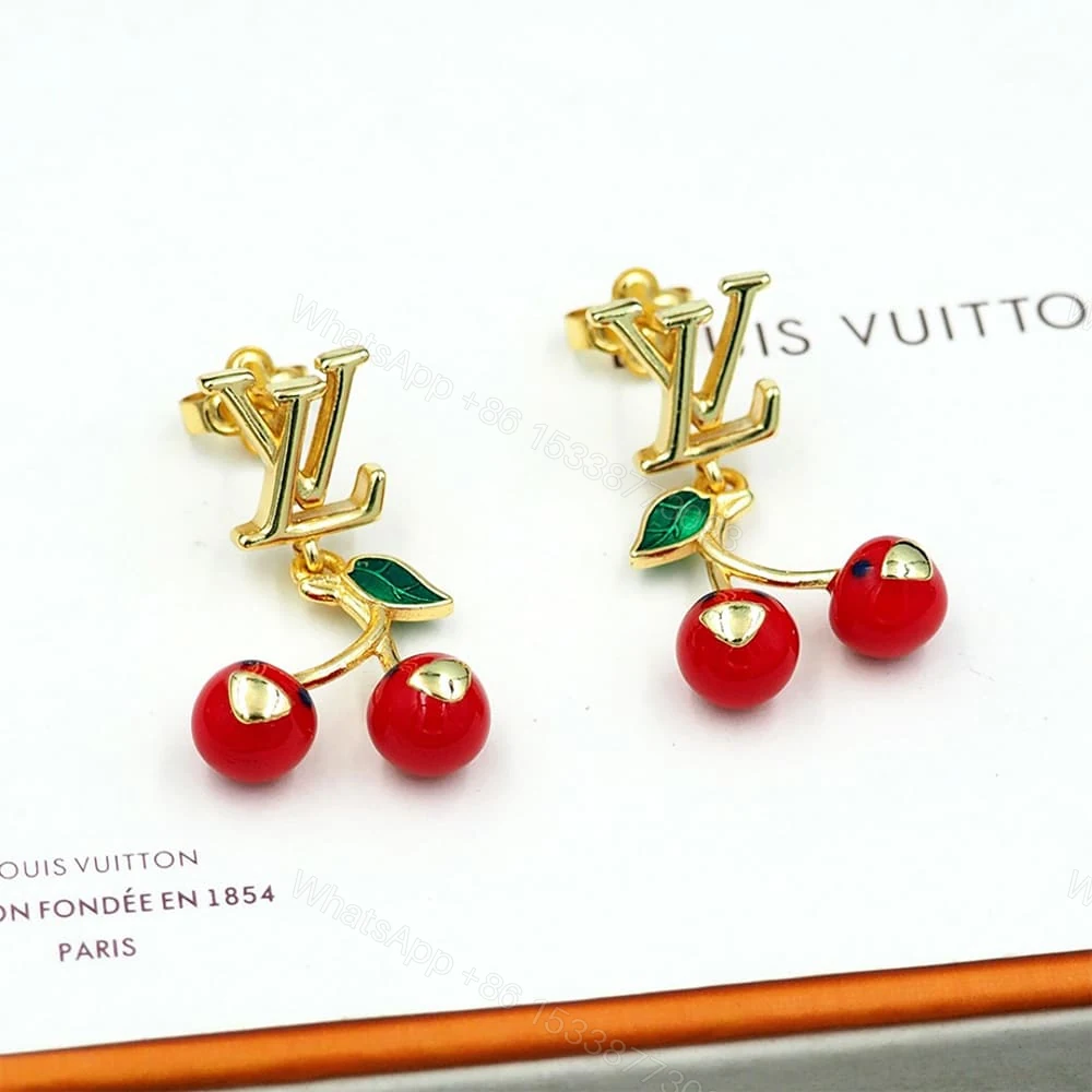 View 4 of LV x TM CERISE EARRINGS