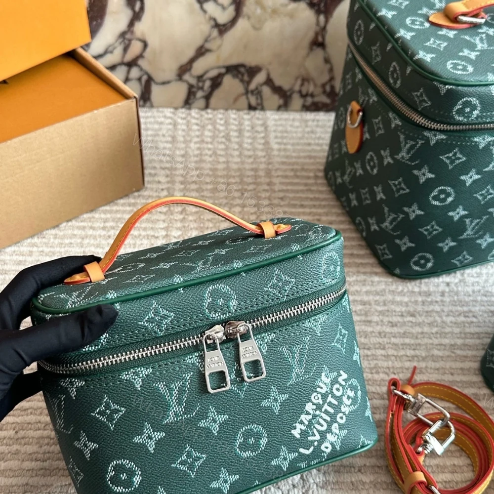View 2 of Louis Vuitton Nice Mini Green Toiletry Bag 20cm