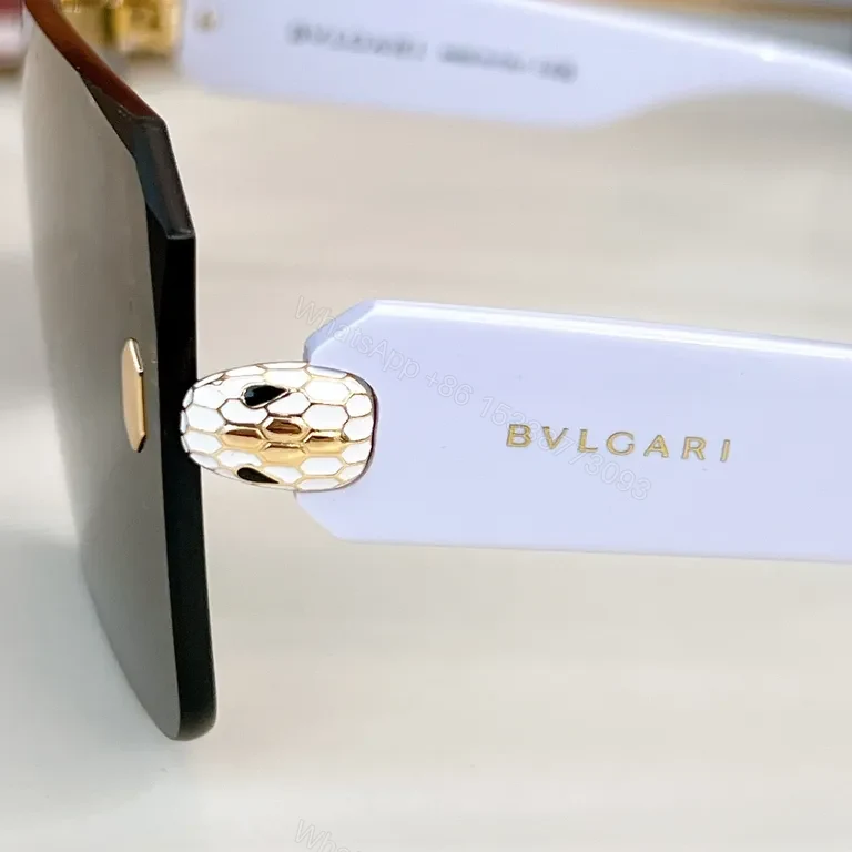 View 8 of Bold Shield Sunglasses: BVLGARI-Inspired Acetate, UV400 Protection