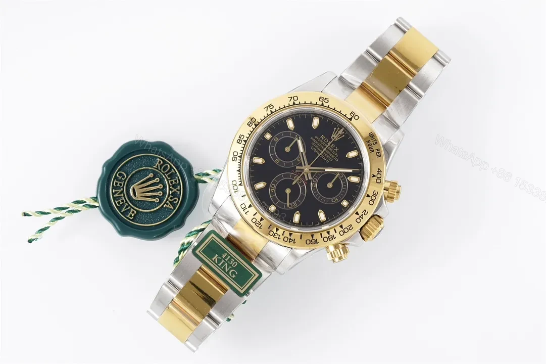 View 9 of 3A Factory Clean Factory KING Rolex Daytona 4130 Black Gold