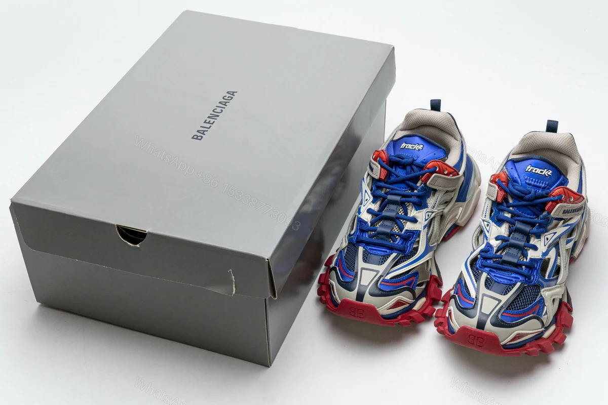 Balenciaga Track 2 Sneaker Beige Blue 570391 W2GN2 8570 — view 2