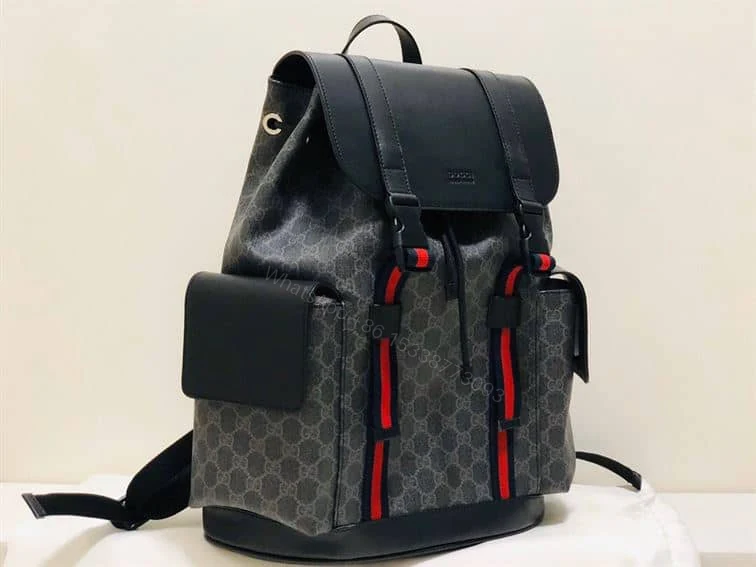 View 8 of GUCCI CANVAS GG BACKPACK IN BLACK FOR MEN – GBC28