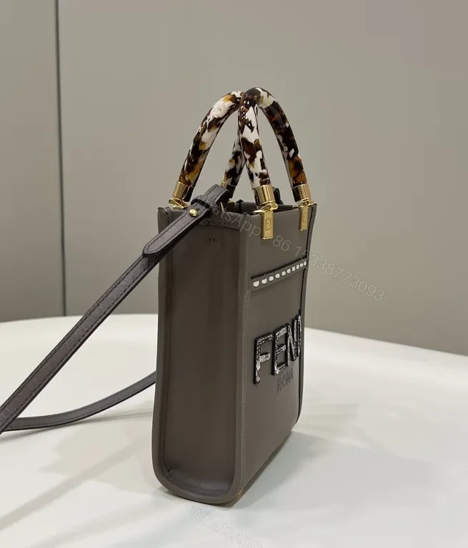 View 6 of Structured Mini Bag: Sculpted Logo, Tortho Handle, Gold Accents