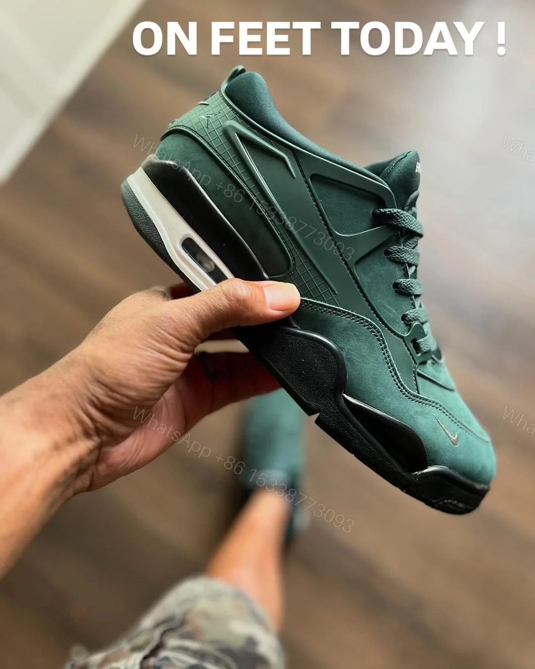 View 3 of FIRST COPY AIR JORDANS 4 RM NIGEL PRO GREEN