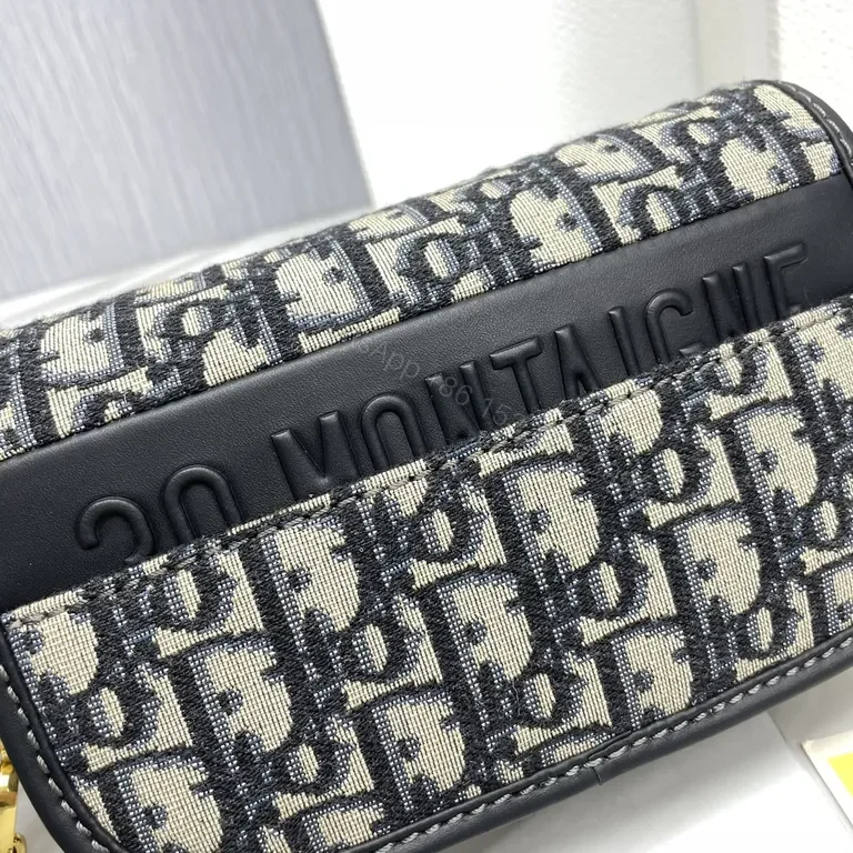 View 6 of Chic Dior Monogram Crossbody with Gold Hardware