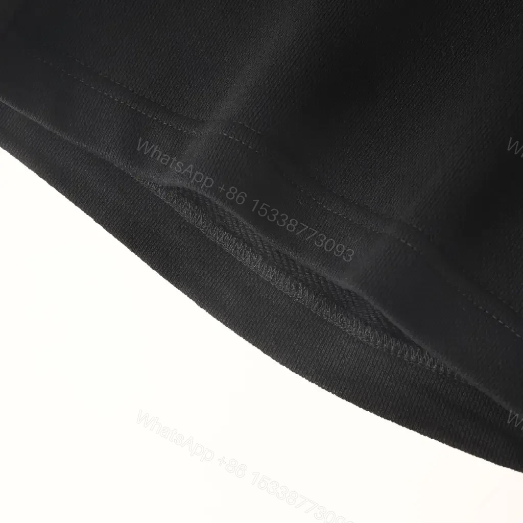 View 3 of Black Fabric Casual Short Burberry Logo Shorts