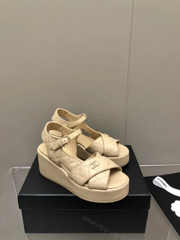 View 9 of Minimalist Quilted Sandals with Chanel-Influenced Detailing