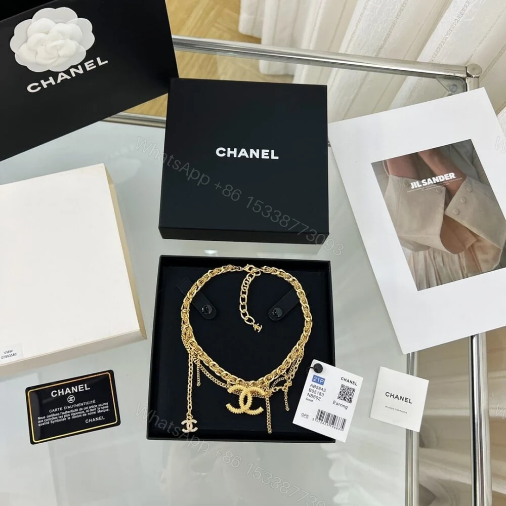 View 6 of Chanel CC Necklace Gold