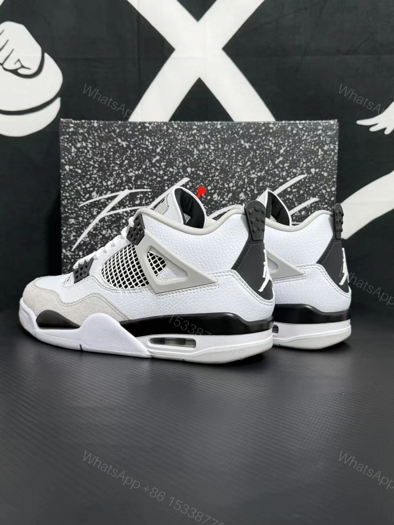 View 2 of Air Jordan 4 Military Black (Cost-Effective Version)