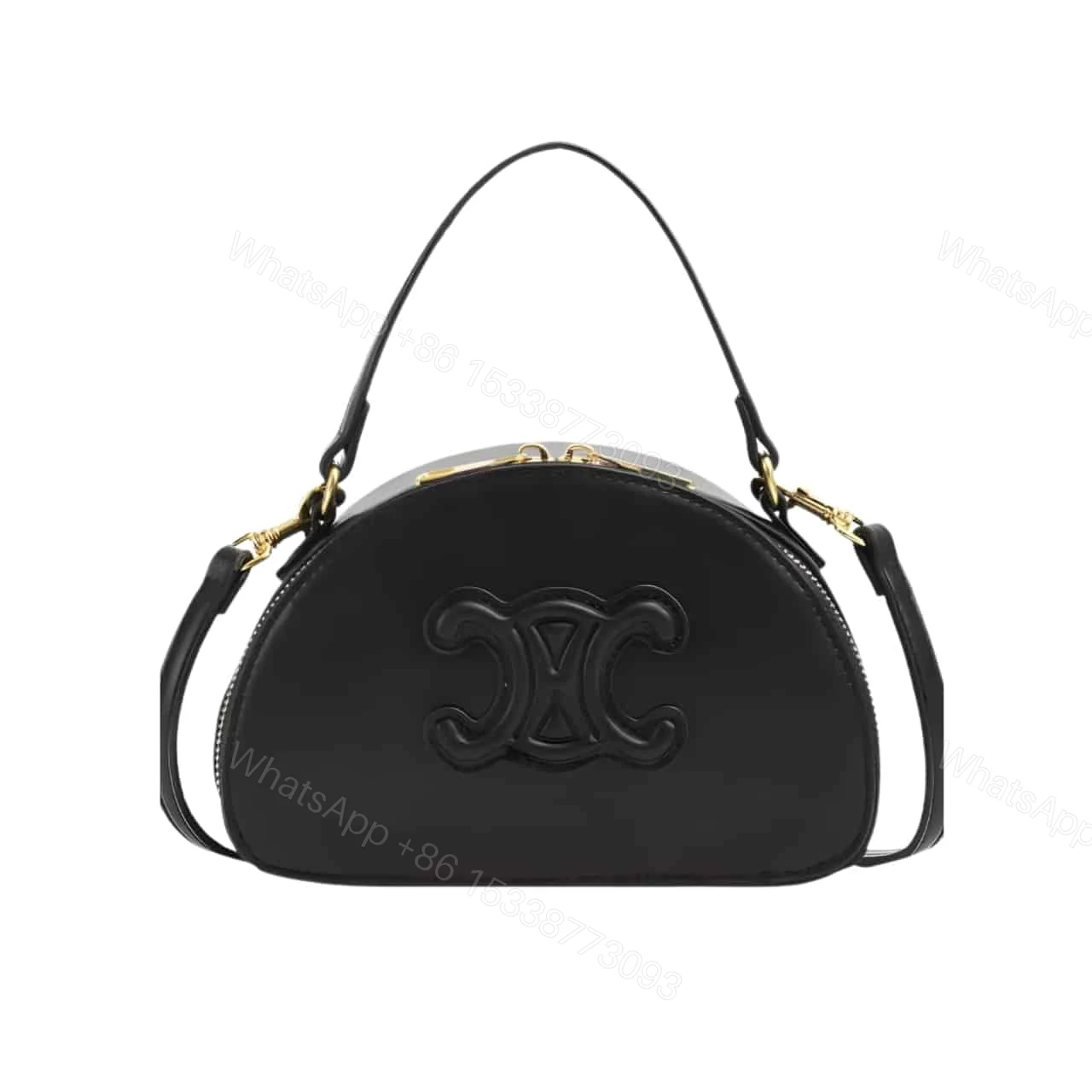 CELINE HALF MOON CASE BLACK 17CM — view 1