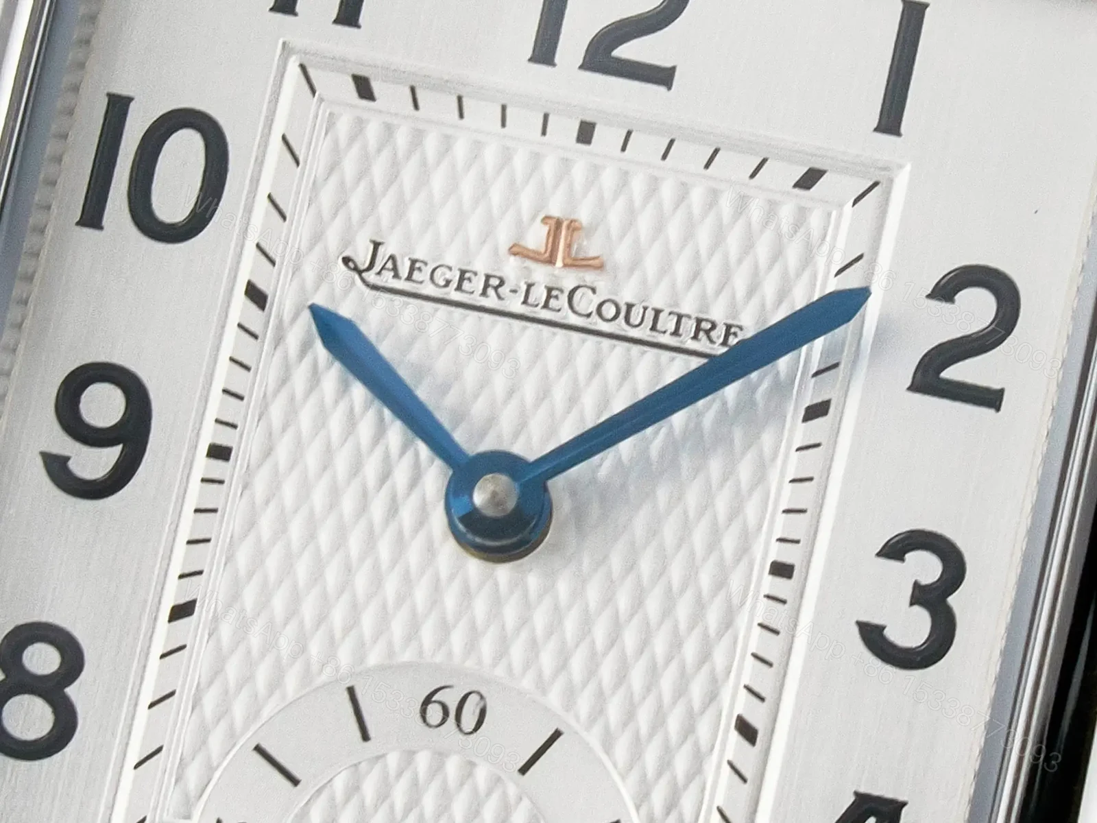View 9 of Reverso Classic Duoface Small Seconds SS MGF Best Edition White Guilloché Dial on Black Leather Strap A854A